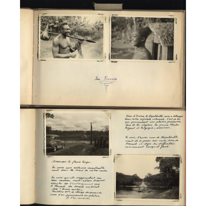 Congo Belge: 97 Photos + Drawings / Ethnic - Tribal - Risqué  (2 Vintage Albums ~1930s/1940s)