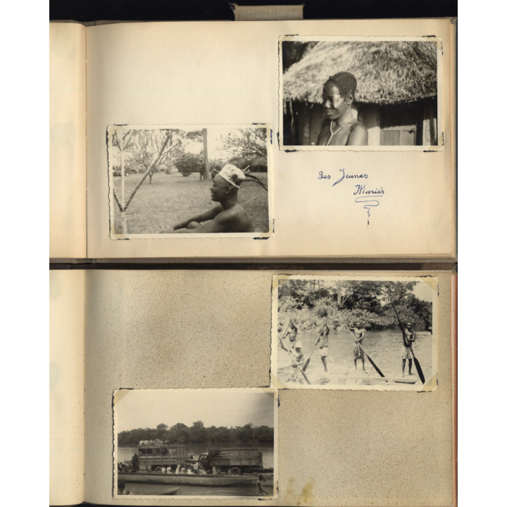 Congo Belge: 97 Photos + Drawings / Ethnic - Tribal - Risqué  (2 Vintage Albums ~1930s/1940s)