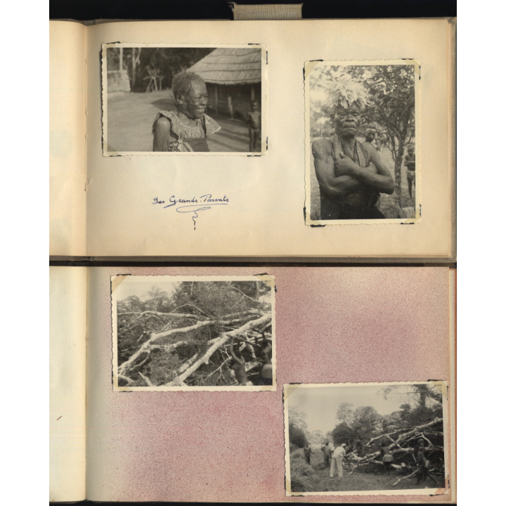 Congo Belge: 97 Photos + Drawings / Ethnic - Tribal - Risqué  (2 Vintage Albums ~1930s/1940s)