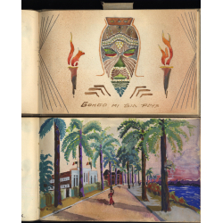 Congo Belge: 97 Photos + Drawings / Ethnic - Tribal - Risqué  (2 Vintage Albums ~1930s/1940s)