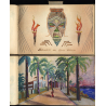 Congo Belge: 97 Photos + Drawings / Ethnic - Tribal - Risqué  (2 Vintage Albums ~1930s/1940s)