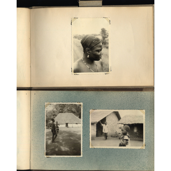 Congo Belge: 97 Photos + Drawings / Ethnic - Tribal - Risqué  (2 Vintage Albums ~1930s/1940s)
