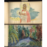 Congo Belge: 97 Photos + Drawings / Ethnic - Tribal - Risqué  (2 Vintage Albums ~1930s/1940s)