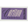 Carlton Kurhotel - Salzburg / Austria (Vintage Luggage Label)