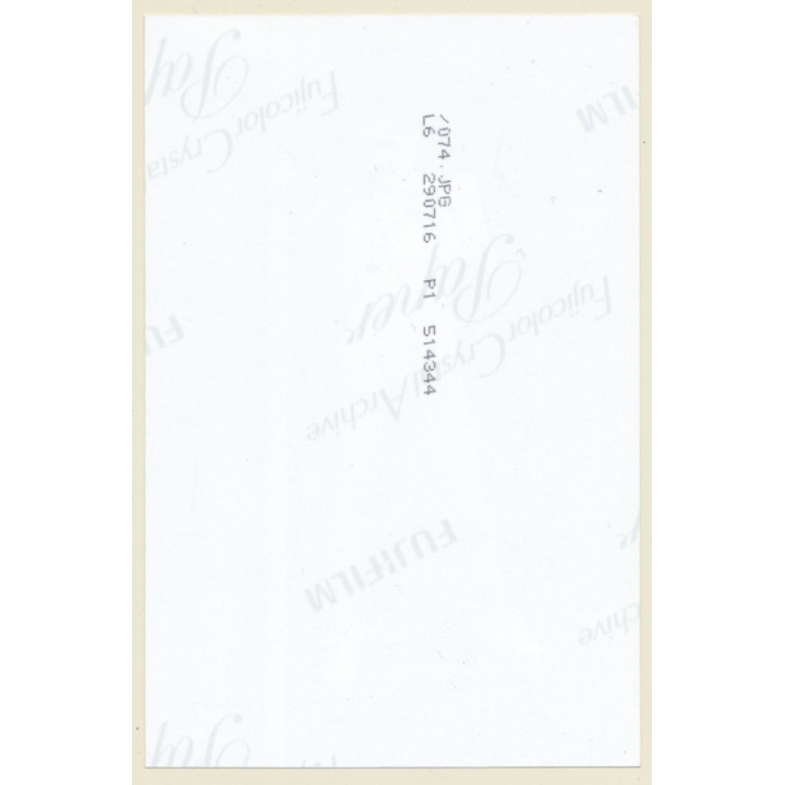 Slim Blonde Semi Nude On Meadow*7 / Boobs Flash (Digital Photo Print ~2000s)