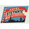 Hotel Stefanie - Vienna (Wien) / Austria (Vintage Luggage Label)