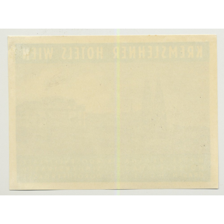 Kremslehner Hotels - Vienna (Wien) / Austria (Vintage Luggage Label)