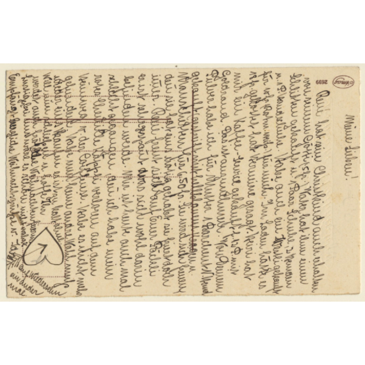 Fröhliche Weihnachten / X-Mas - Baby Girl With Telephone (Vintage Artist PC 1910s/1920s)