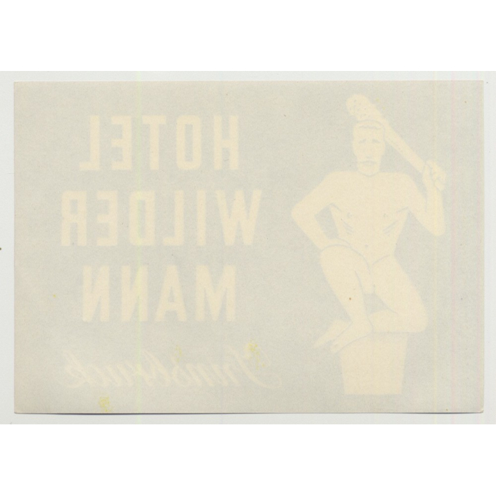 Hotel Wilder Mann - Innsbruck / Austria (Vintage Luggage Label)