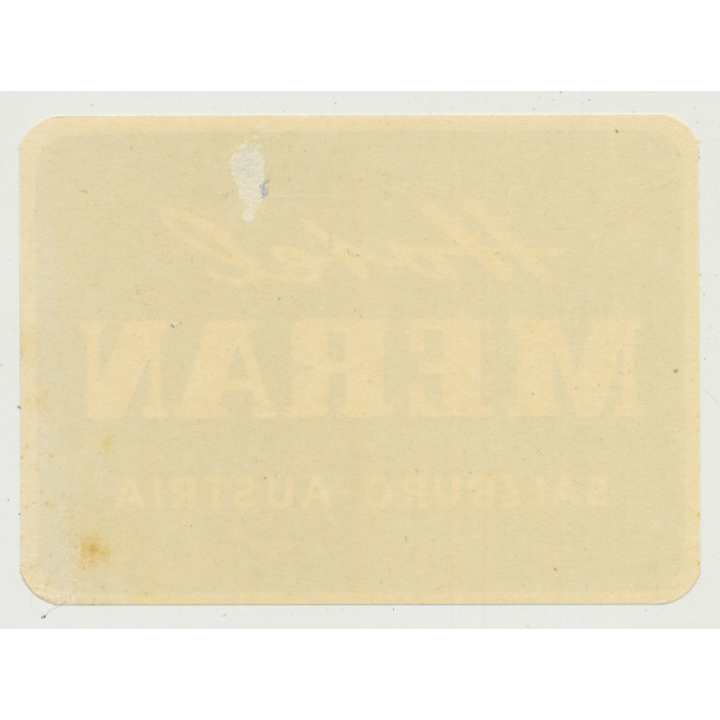 Hotel Meran - Salzbug / Austria (Vintage Luggage Label)