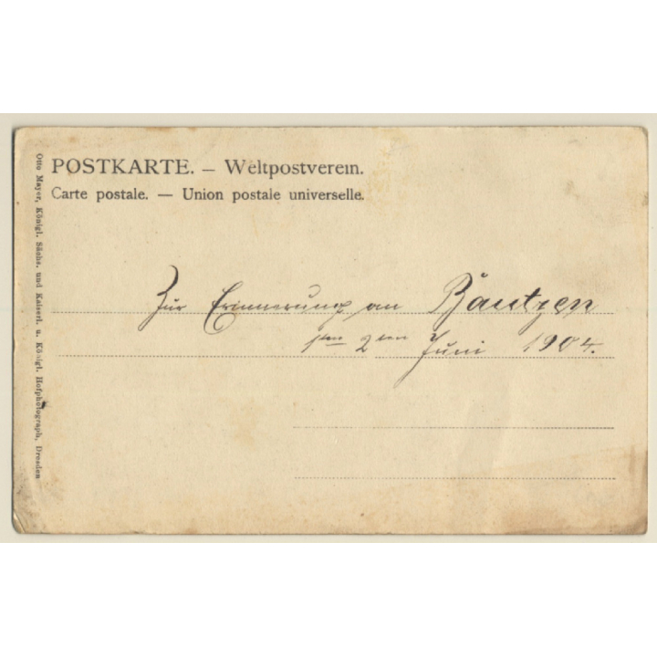 Seine Königl.Hoheit Prinz Johann Georg Herzog Zu Sachsen (Vintage PC 1904)