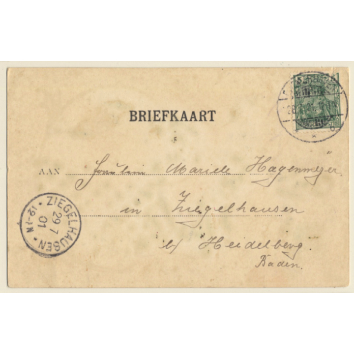 Wilhelmina & Prince Hendrik / Het Koninklijk Echtpaar (Vintage PC 1901)