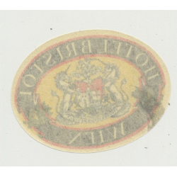 Hotel Bristol - Wien (Vienna) / Austria (Vintage Luggage Label 5.4 x 4 CM)