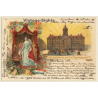 Queen Wilhelmina - Ter Herinnering Aan Het Kroningsjaar (Vintage Litho PC 1898)