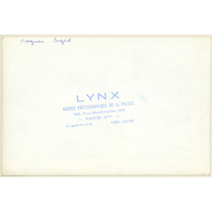 Great Take: Ingrid Bergman At Gala (Vintage Press Photo 1960s)