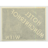 Josef Krebs' Hotel Münchnerhof - Wien (Vienna) / Austria (Vintage Luggage Label)