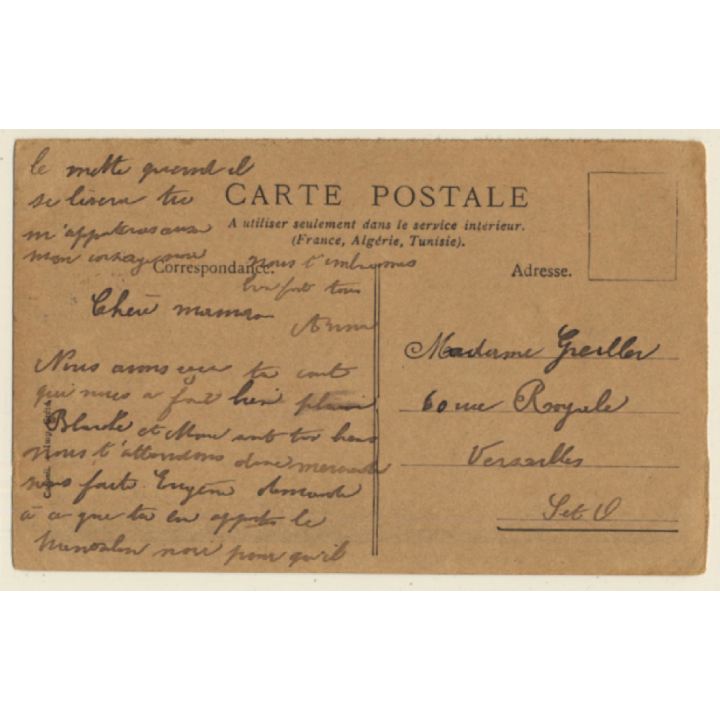 S.M. La Reine Hélène Et Le Président Arrivant A La Revue (Vintage PC)