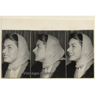 Ingrid Bergman - Interview London Airport (Vintage Press Photo 1957)