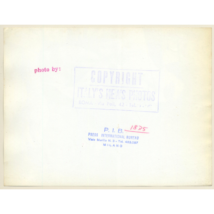 Ingrid Bergman With Her Son Robertino Rosselini (Vintage Press Photo 1950s)