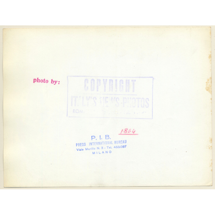 Ingrid Bergman With Isabella, Isotta & Robertino Rosselini (Vintage Press Photo 1950s)