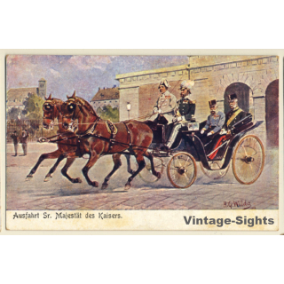 Ausfahrt Sr. Majestät Des Kaisers Franz Josef I. (Vintage PC 1900s)