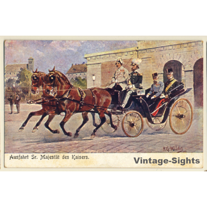 Ausfahrt Sr. Majestät Des Kaisers Franz Josef I. (Vintage PC 1900s)