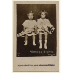 Crown Prince Otto & His Sister Archduchess Adelheid (Vintage RPPC 1910s)