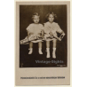 Crown Prince Otto & His Sister Archduchess Adelheid (Vintage RPPC 1910s)