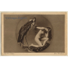 Richard Müller: Der Verehrer / Erotic Nude Art (Vintage PC ~1910s/1920s)