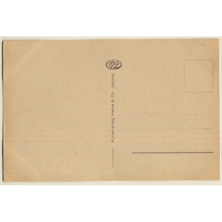 Richard Müller: Eine Anfrage / Erotic Nude Art (Vintage PC ~1910s/1920s)