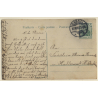 Portrait Of Pretty Pensive Young Girl (Vintage RPPC 1907)