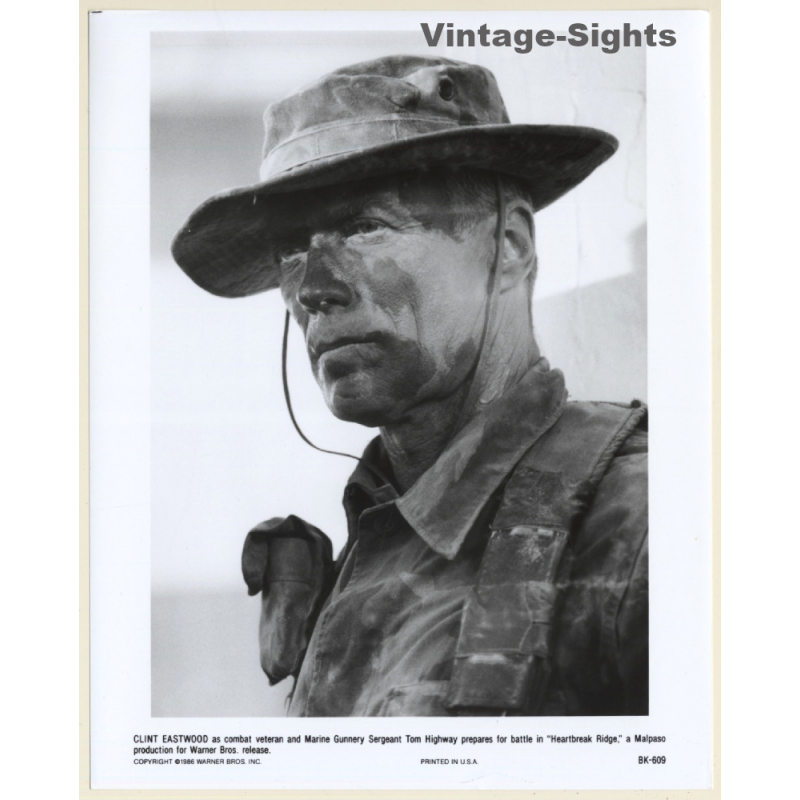 Clint Eastwood: Heartbreak Ridge *3 / Movie Still (Vintage Photo 1986)