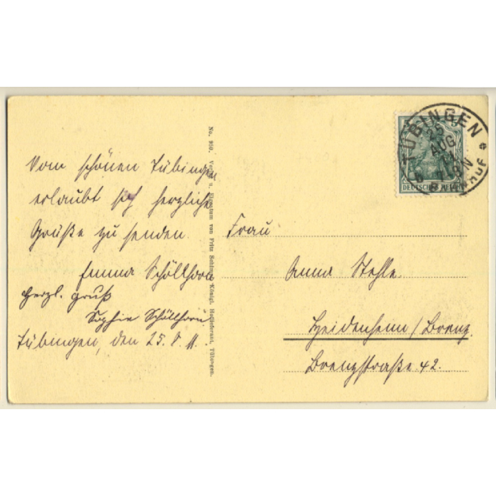 Tübingen / Germany: Alte Bursa (Vintage PC 1911)