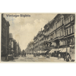 Karlsruhe / Germany: Kaiserstrasse (Vintage PC 1908)