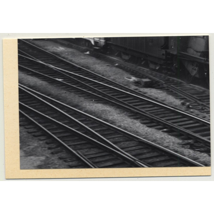 60300 Senlis: View Onto Hotel & Parking Lot (Vintage Photo France B/W 1963)