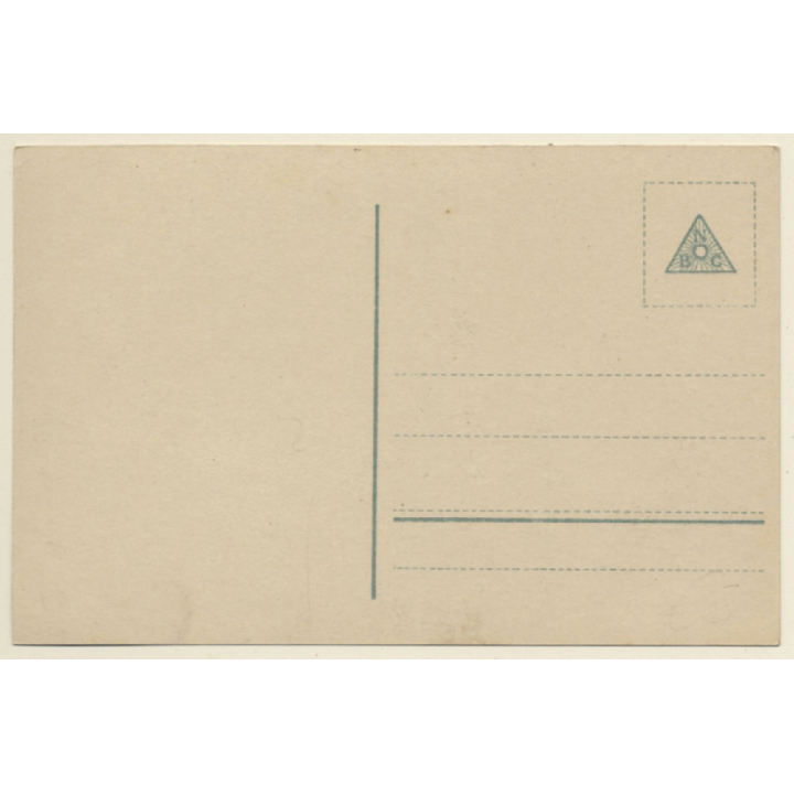 Portrait Of Blonde Girl With Fancy Hairstyle (Vintage RPPC 1910s/1920s)