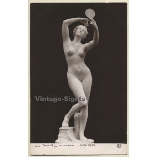A.L.A.Laoust: Chryseïs / Salon 1912 - Nude Statue - Armand Noyer (Vintage RPPC)