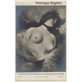 A. Penot: Sieste / Ass.Syndicale Peintres Et Sculpteurs 1908 - Nude (Vintage RPPC)
