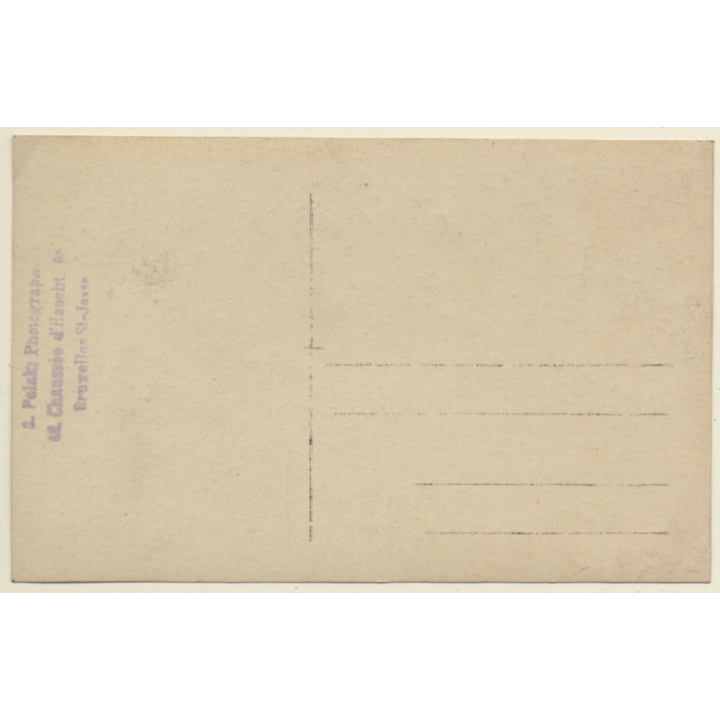 Portrait Of 3 Siblings - 2 Sisters & Brother (Vintage RPPC 1910s)