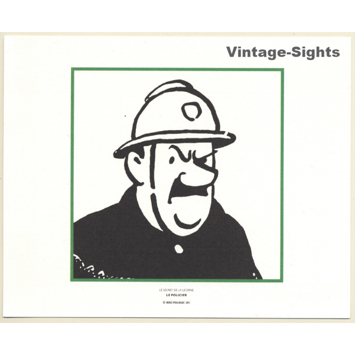 Tintin: Le Secret De La Licorne - Le Policier (Lithography Hergé Moulinsart 2011)