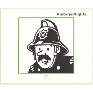 Tintin: L'Ile Noire - Le Pombier (Lithography Hergé Moulinsart 2011)