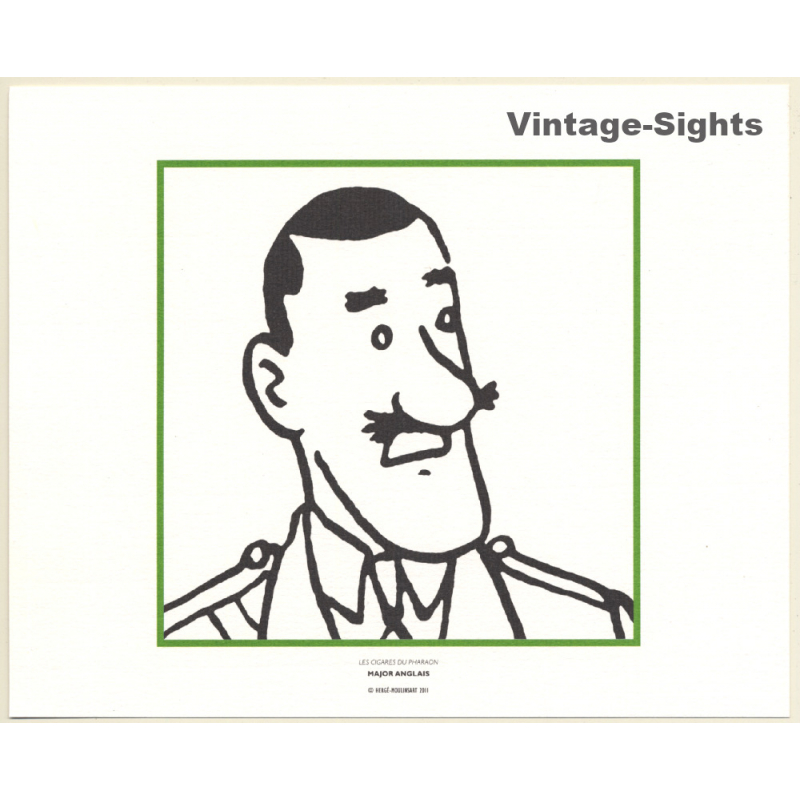 Tintin: Les Cigares Du Pharaon - Major Anglais (Lithography Hergé Moulinsart 2011)
