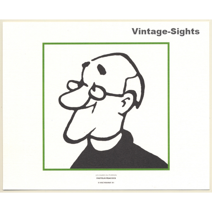 Tintin: Les Cigares Du Pharaon - Pasteur Peacock (Lithography Hergé Moulinsart 2011)