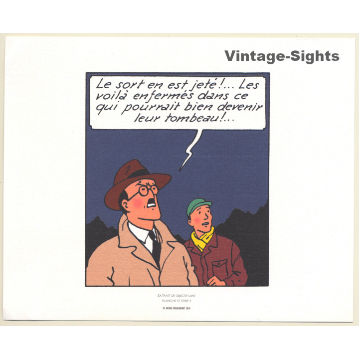 Tintin: Extrait De Objectif Lune *2 (Lithography Hergé Moulinsart 2010)