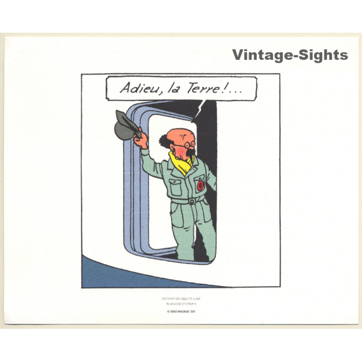 Tintin: Extrait De Objectif Lune *3 (Lithography Hergé Moulinsart 2010)