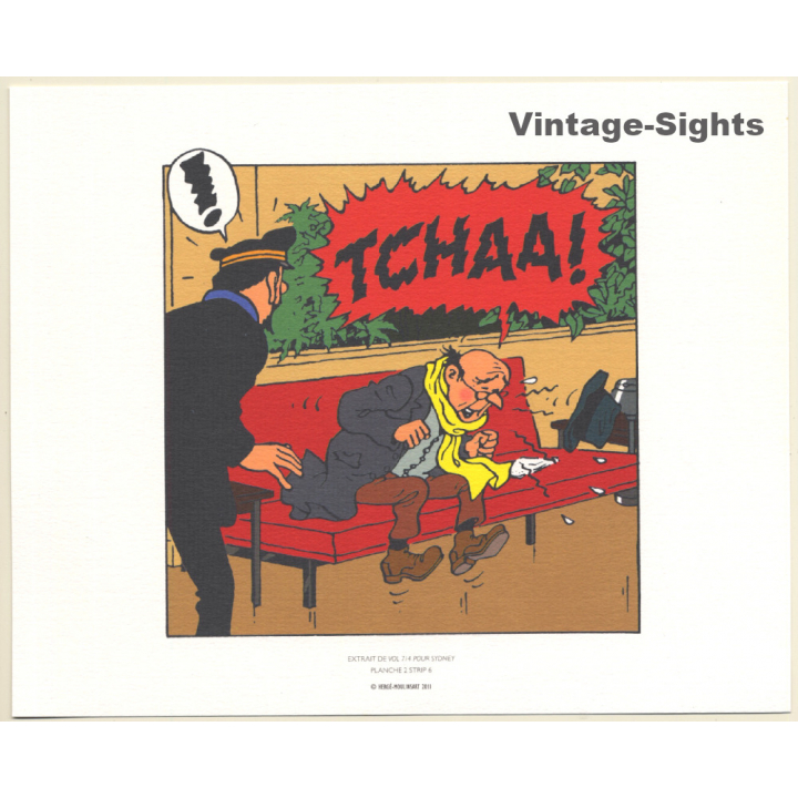 Tintin: Extrait De Vol 714 Pour Sydney *3 (Lithography Hergé Moulinsart 2011)