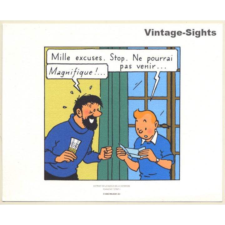 Tintin: Extrait De Les Bijoux De La Castafiore *1 (Lithography Hergé Moulinsart 2011)