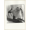 Artistic Erotic Study: Female Curlyhead With Freckles*5 / Sitting (Vintage Photo France B/W ~1980s)