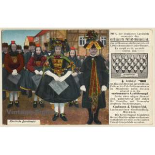 Hessische Brauttracht - Graepelsieb / Traditional Costume (Vintage PC ~1920s/1930s)