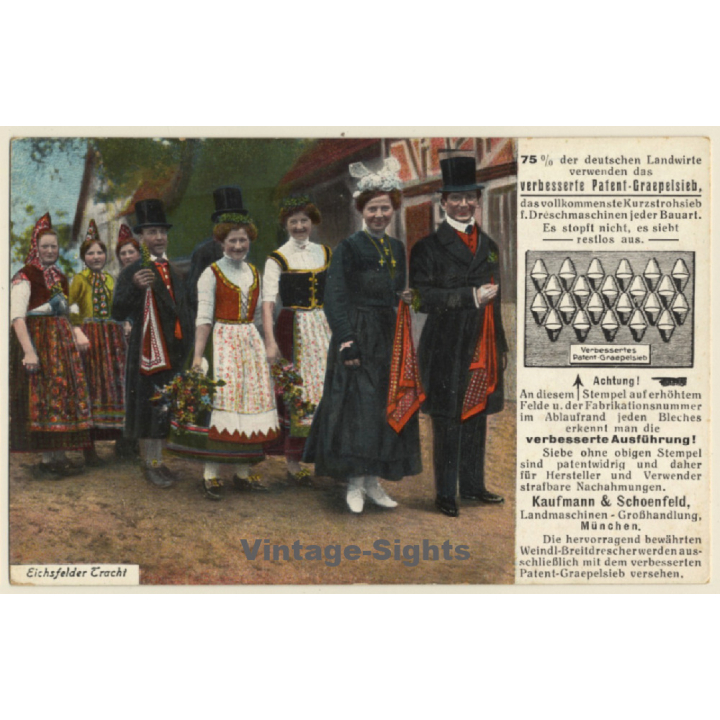 Eichsfelder Tracht - Graepelsieb / Traditional Costume (Vintage PC ~1920s/1930s)